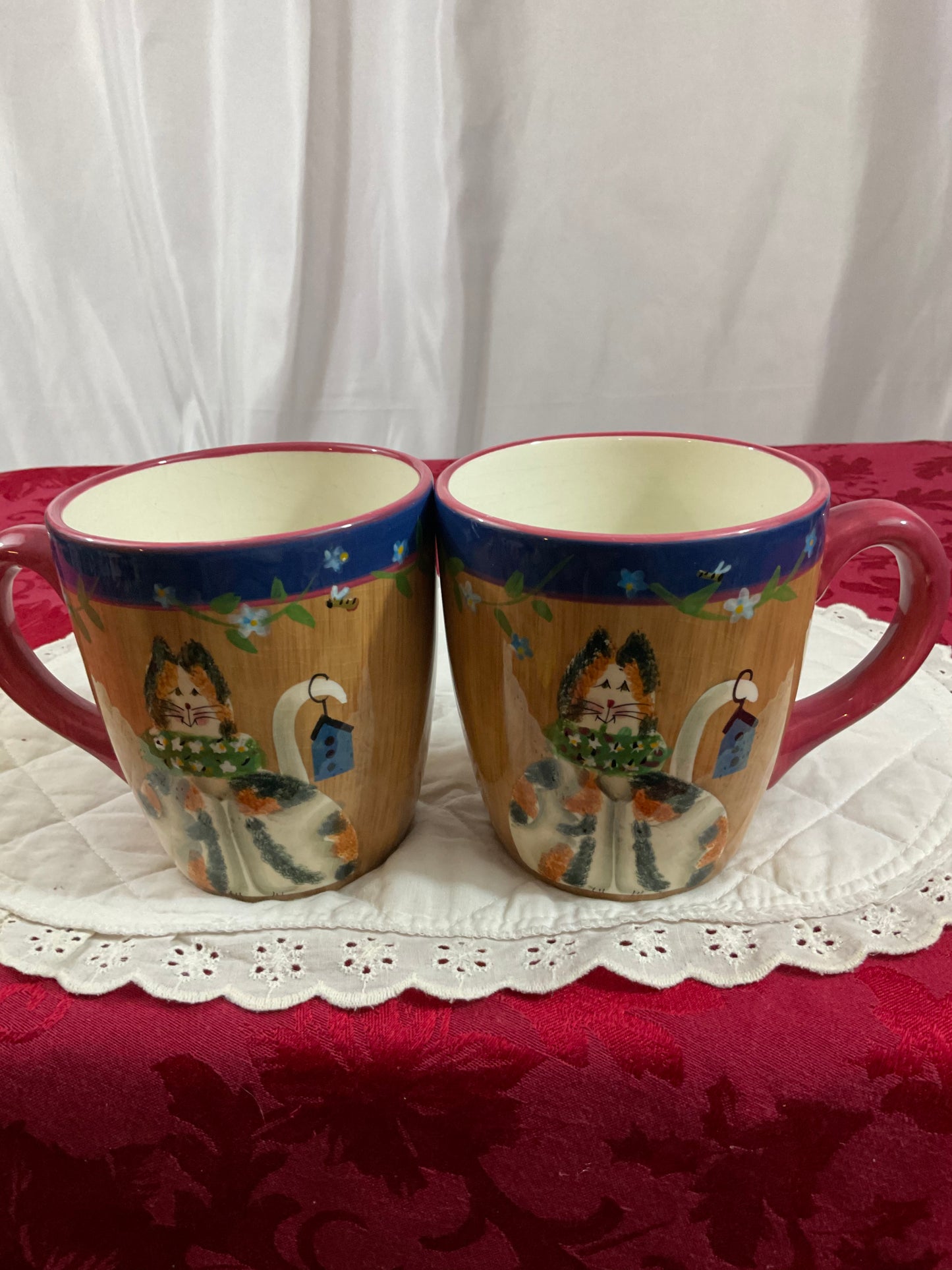 Mug - Sakura "Garden Cats" - Set of 2