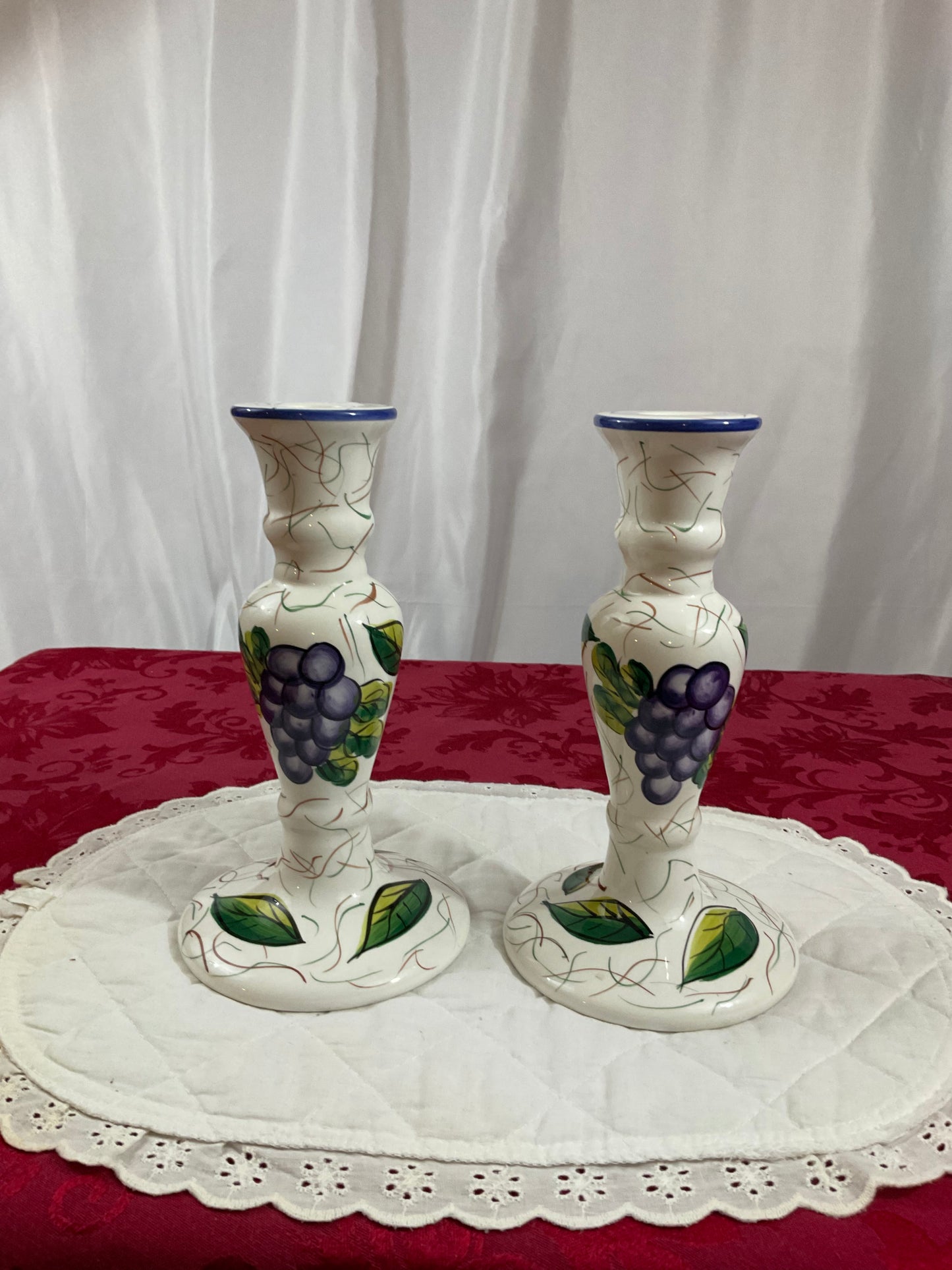 Candlestick Holders - Fruit Design Set