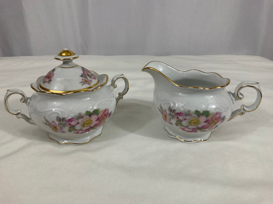 Creamer and Sugar Set - 3-Pc Set -Briar Rose