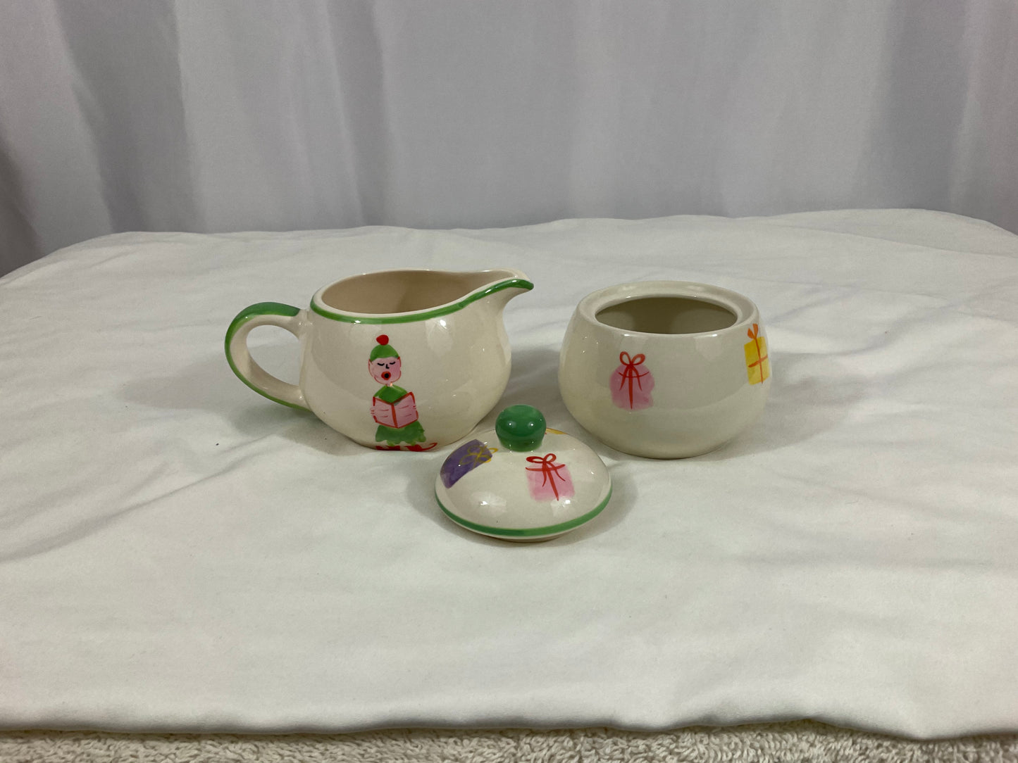 Cream and Sugar Set - Holiday Elf -Le Gourmet Chef