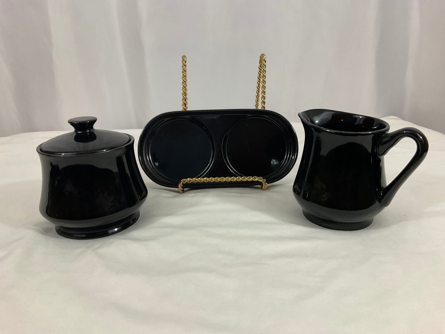 Cream and Sugar Set - Royal Limited - Black