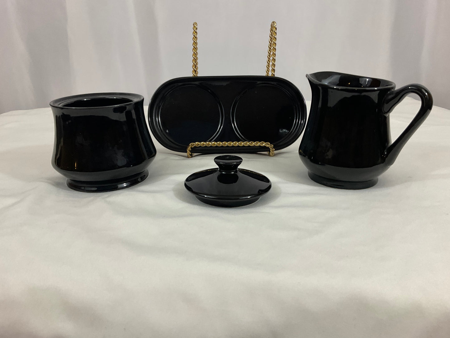 Cream and Sugar Set - Royal Limited - Black