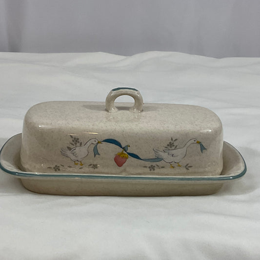 Butter Dish - Marmalade Goose