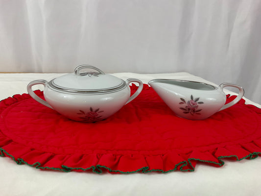 Creamer and Sugar Bowl Set - Noritake -Rosales