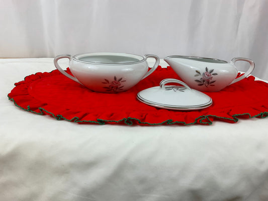 Creamer and Sugar Bowl Set - Noritake -Rosales