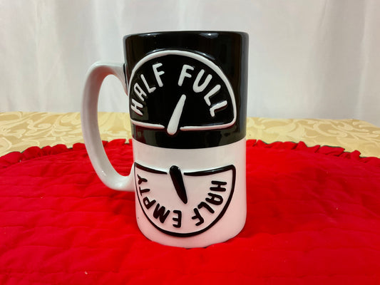 Mug - Half & Half -Black & White HMK Lic.
