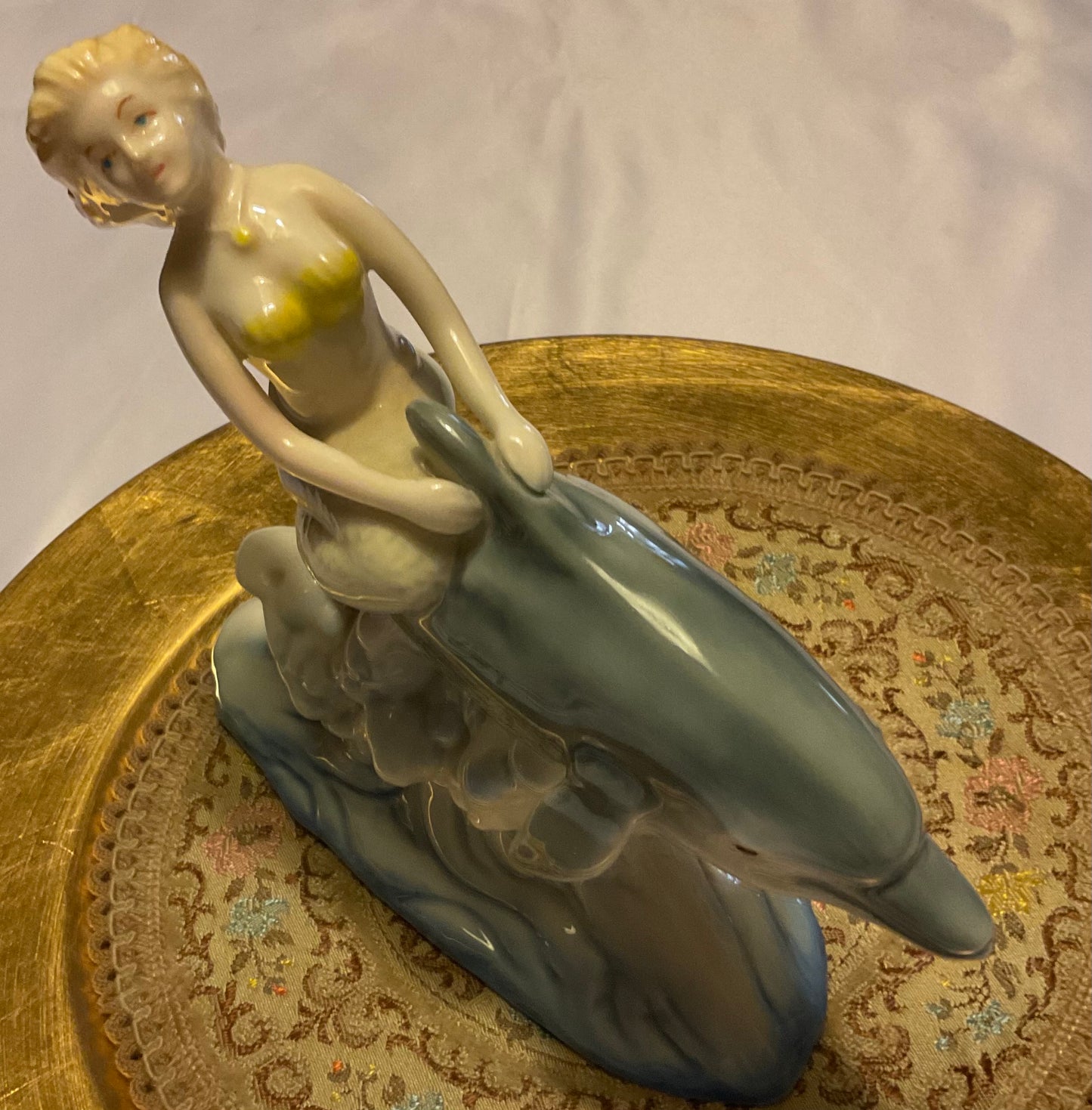 Figurine - Mermaid and Dolphin