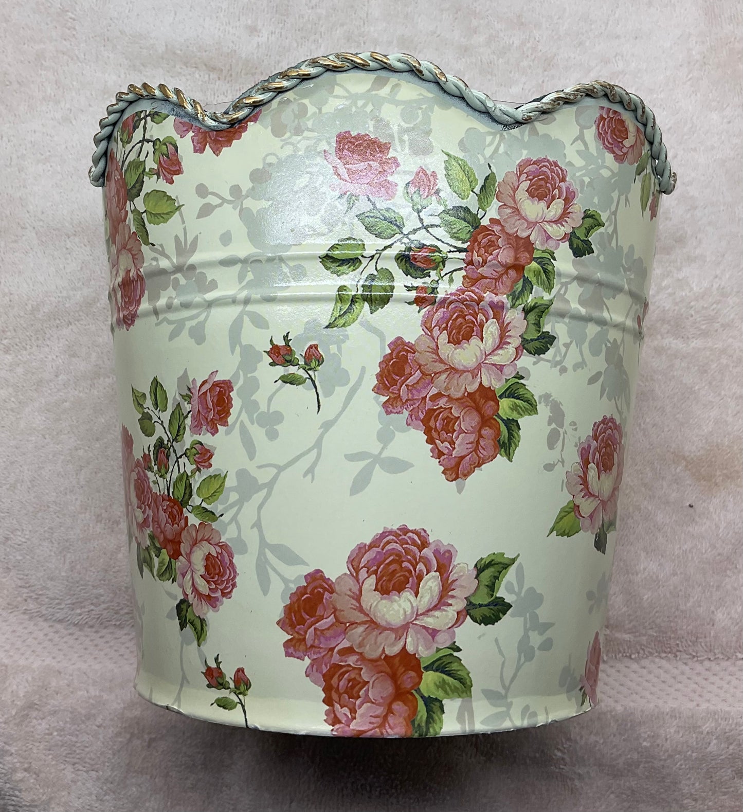 Flower Pot Set - Rose Pattern