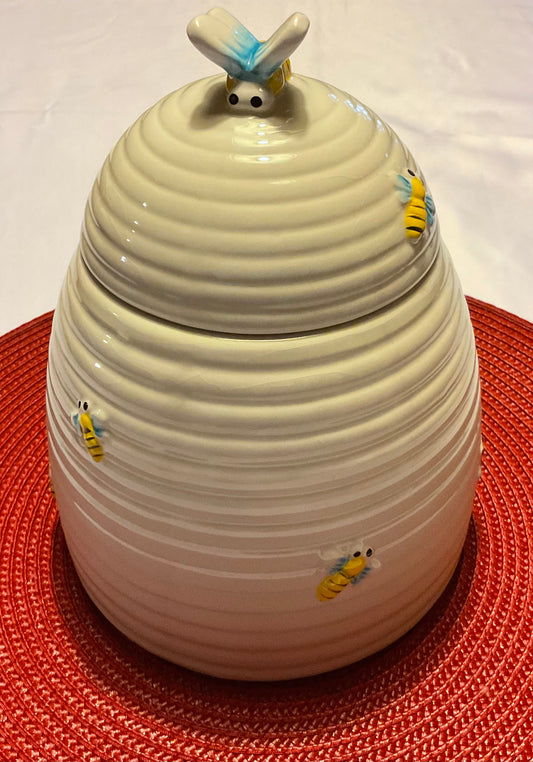 Cookie Jar - Bee Hive Design