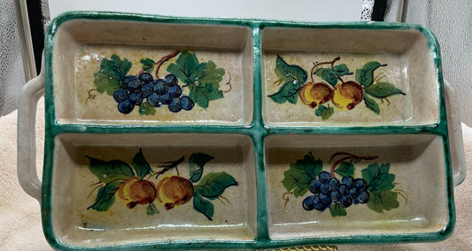 Relish Tray - Fruit Design Pattern