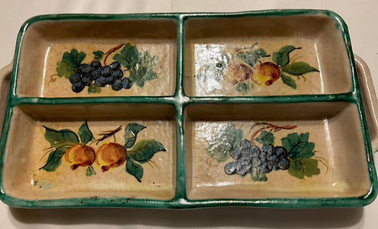 Relish Tray - Fruit Design Pattern