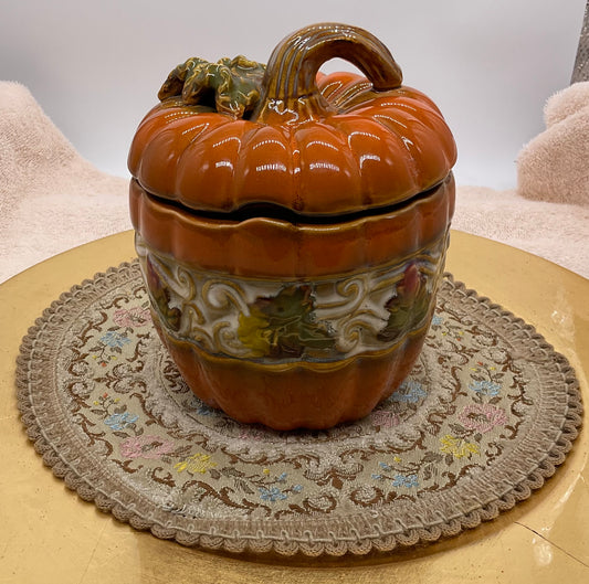 Storage Jar - Pumpkin Design