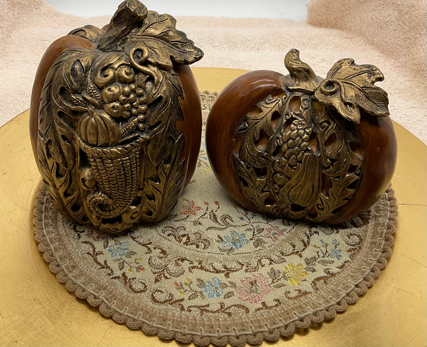 Pumpkin - 2-Piece Decorative Set