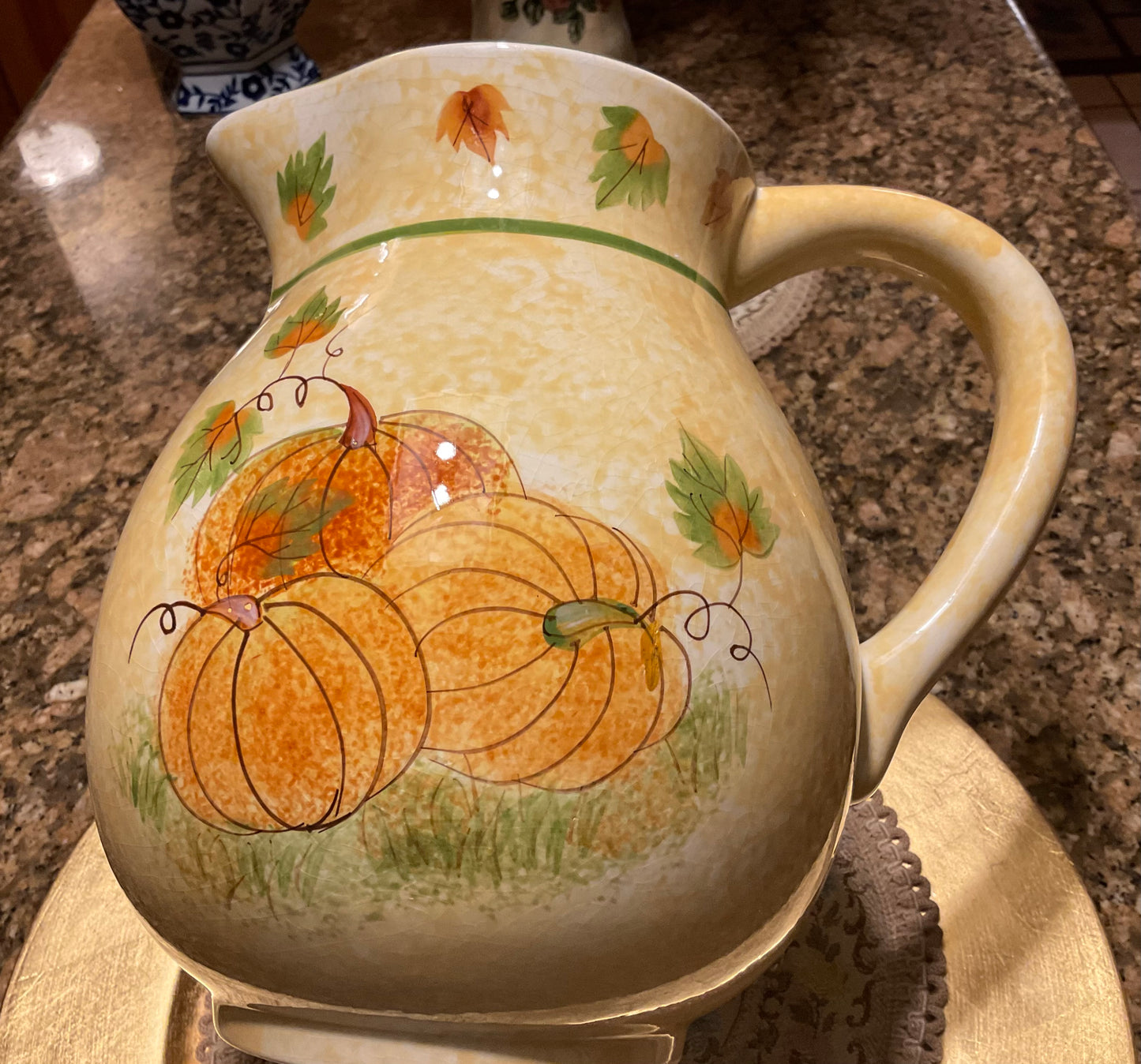 Pitcher - Pumpkin Pattern