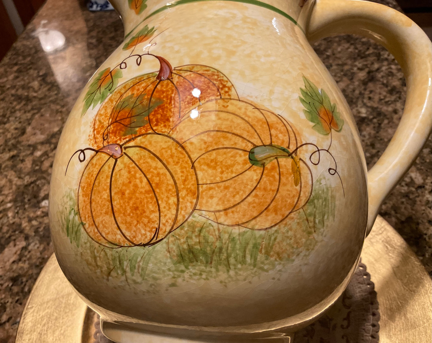 Pitcher - Pumpkin Pattern