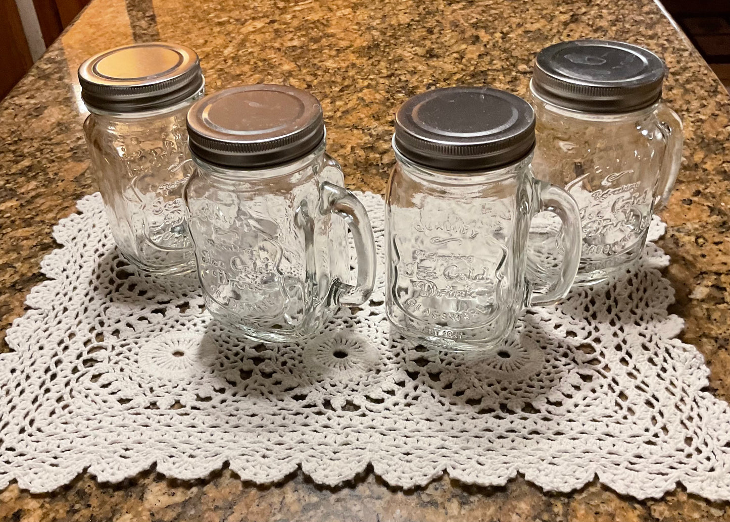 Mugs - Glass With Lids