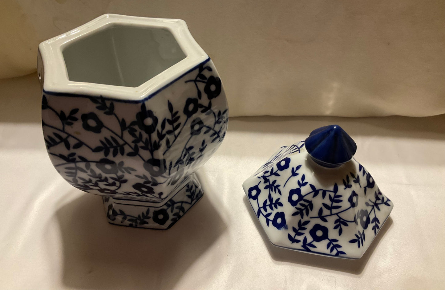 Decorative Jar - Blue and White