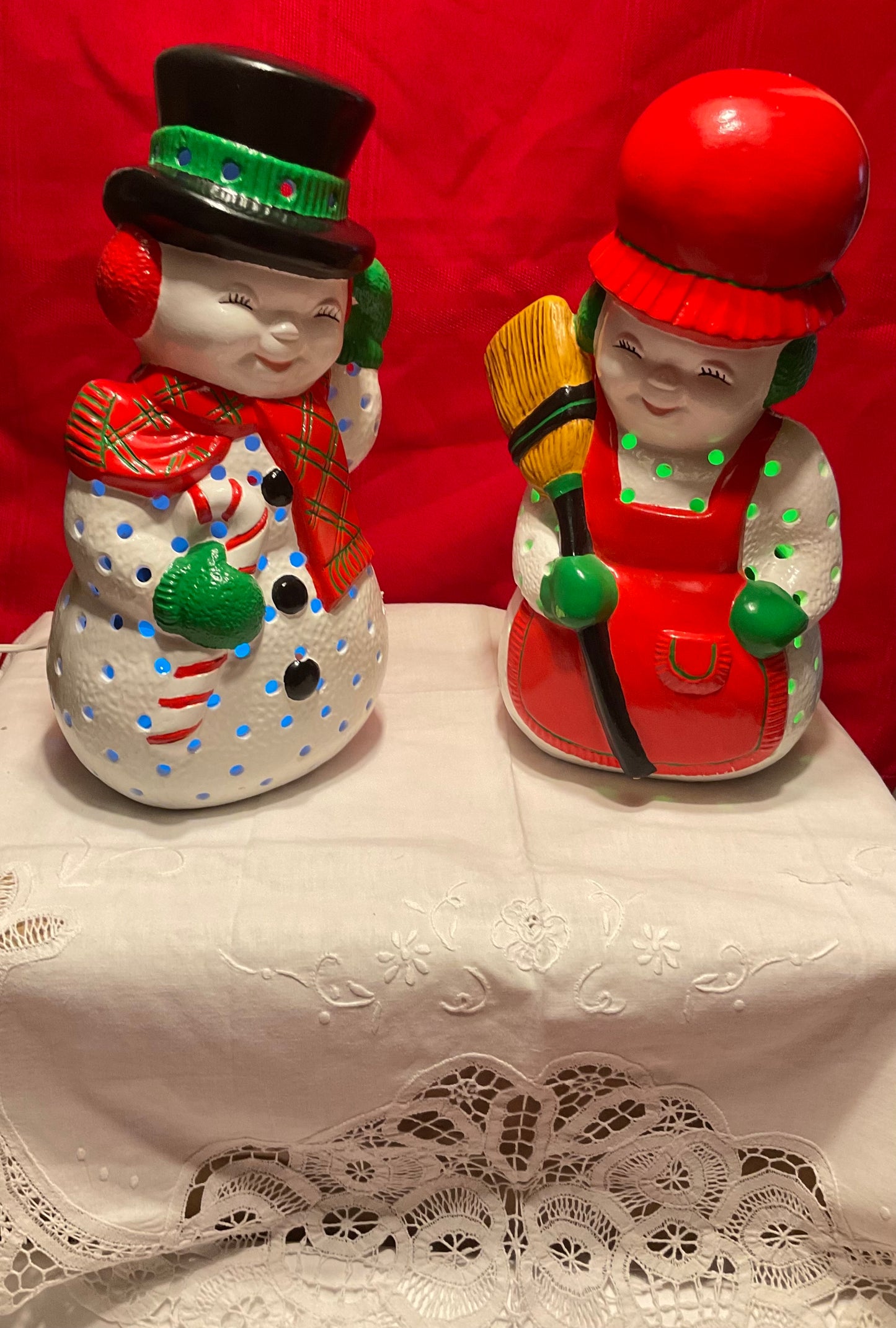 Snowman/Woman Set