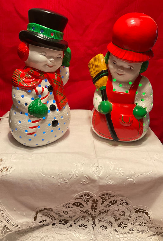 Snowman/Woman Set