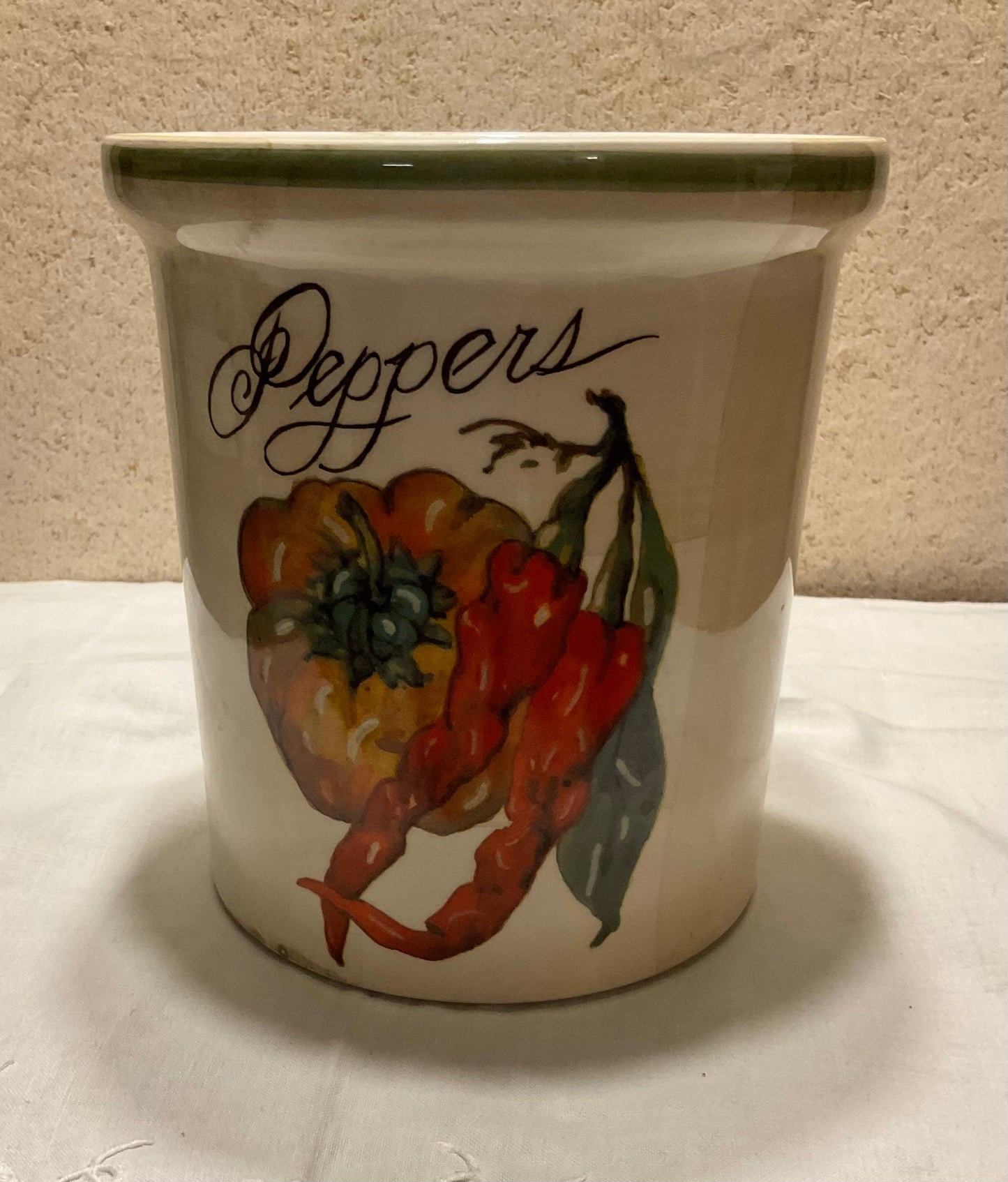 Utensil Holder - Peppers