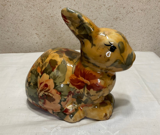 Rabbit - Floral Pattern