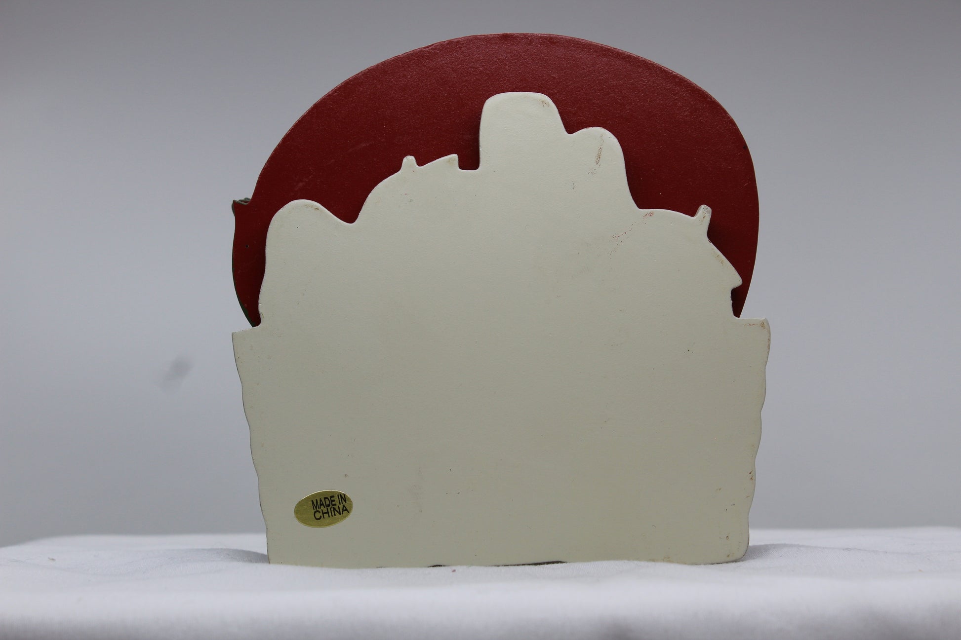 Set of four (4) Wooden Coasters 			Cork Inlay 			Strawberry Design 			Holder -  Wooden Shaped/Designed                Basket With Strawberries 	                                  Approx:    4.5”W x 5”H